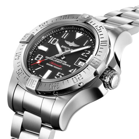 breitling avenger ii seawolf black steel|Breitling Avenger seawolf chrono.